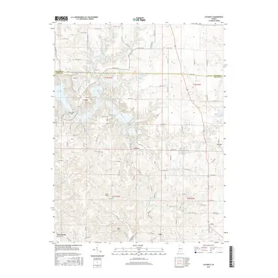 2016 Map of Cataract, 2016 Print