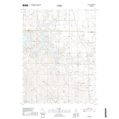 2019 Map of Cataract, 2019 Print