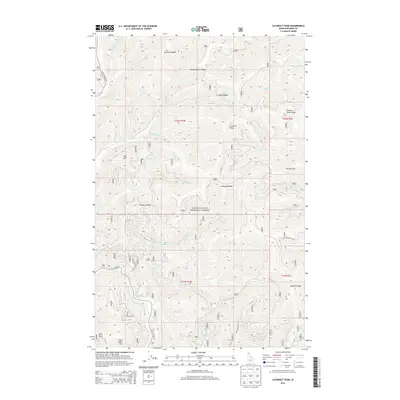 2013 Map of Cataract Peak, 2013 Print