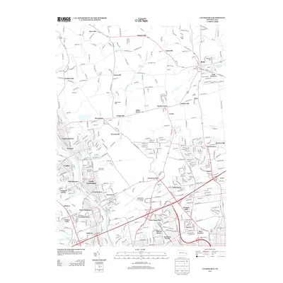 2013 Map of Catasauqua, 2013 Print
