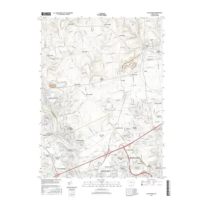2016 Map of Catasauqua, 2016 Print