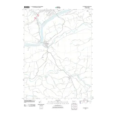 2010 Map of Catawissa, 2010 Print