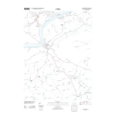 2013 Map of Catawissa, 2013 Print
