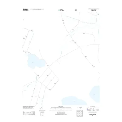 2013 Map of Catfish Lake, 2013 Print