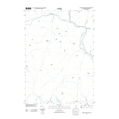 2013 Map of Cathead Mountain, 2013 Print