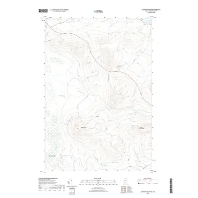 2018 Map of Catheart Mountain, 2018 Print