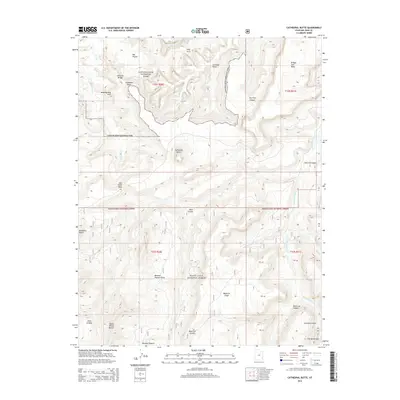 2014 Map of Cathedral Butte, 2014 Print