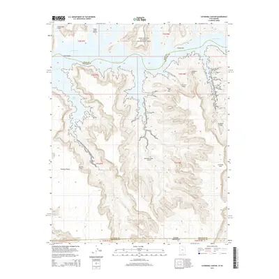 2014 Map of Cathedral Canyon, 2014 Print