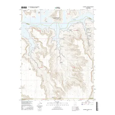 2017 Map of Cathedral Canyon, 2017 Print