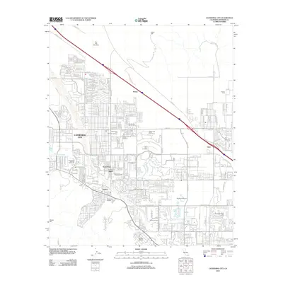 2012 Map of Cathedral City, 2012 Print