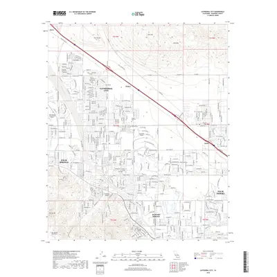 2018 Map of Cathedral City, 2018 Print