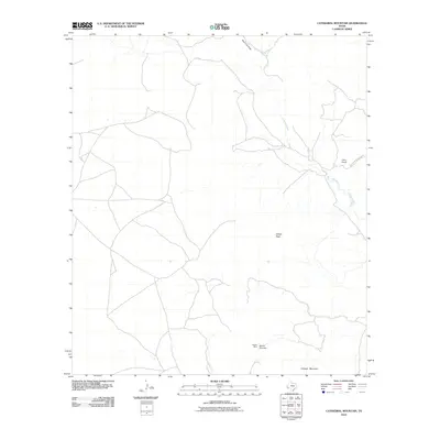 2010 Map of Cathedral Mountain, 2010 Print