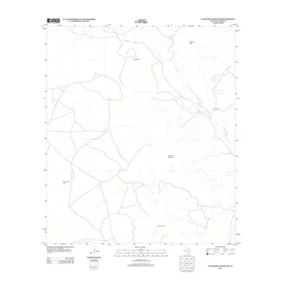 2012 Map of Cathedral Mountain, 2012 Print
