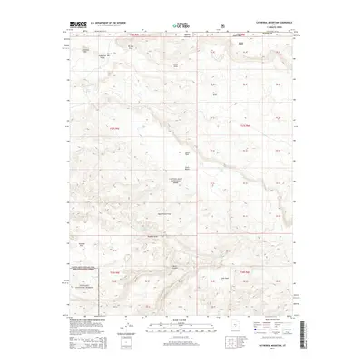 2014 Map of Cathedral Mountain, 2014 Print