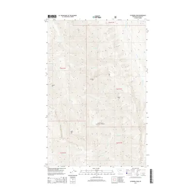 2014 Map of Cathedral Peak, 2014 Print