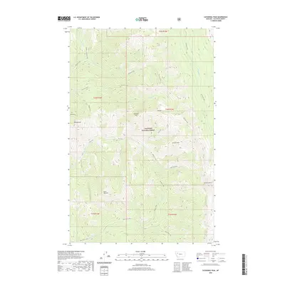 2020 Map of Cathedral Peak, 2020 Print