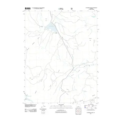 2011 Map of Cathedral Peak, 2011 Print