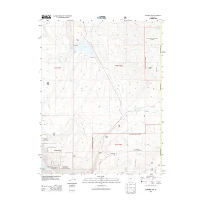 2013 Map of Cathedral Peak, 2013 Print