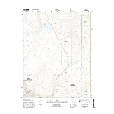 2016 Map of Cathedral Peak, 2016 Print