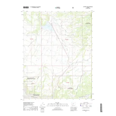 2019 Map of Cathedral Peak, 2019 Print