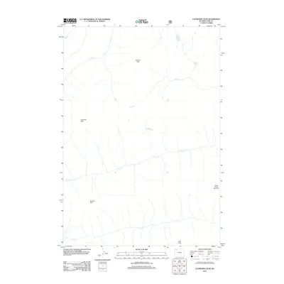 2012 Map of Cathedral Peak, 2012 Print