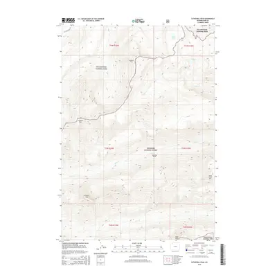 2015 Map of Cathedral Peak, 2015 Print