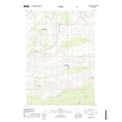 2017 Map of Cathedral Peak, 2017 Print