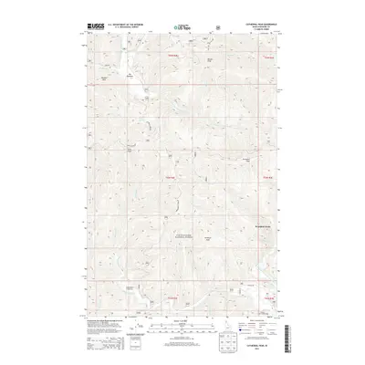 2013 Map of Cathedral Peak, 2013 Print