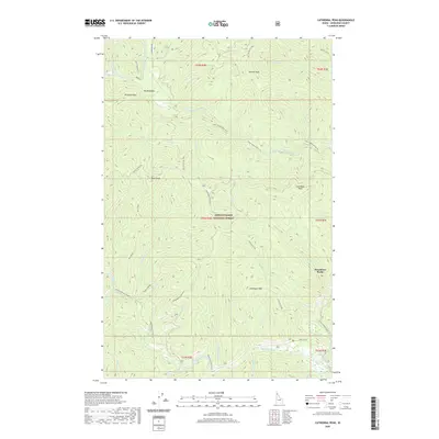 2020 Map of Cathedral Peak, 2020 Print
