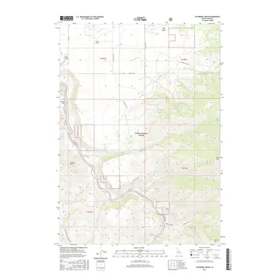2017 Map of Cathedral Rocks, 2017 Print