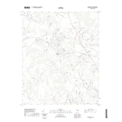 2019 Map of Catherine Lake, 2019 Print