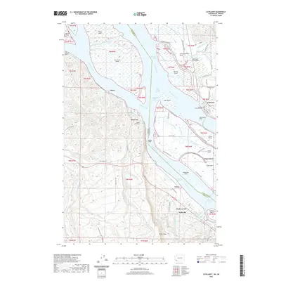 2020 Map of Cathlamet, 2020 Print