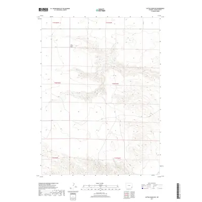 2017 Map of Cattail Ranch NE, 2017 Print