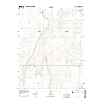 2014 Map of Cattle Canyon, 2014 Print