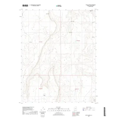 2018 Map of Cattle Canyon, 2018 Print