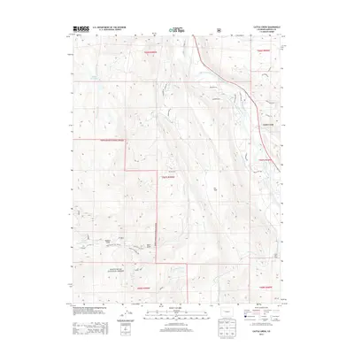 2013 Map of Cattle Creek, 2013 Print