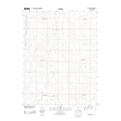 2013 Map of Cattle Gulch, 2013 Print