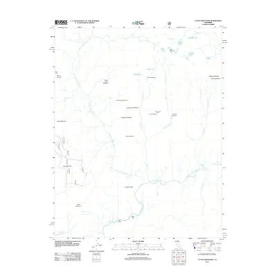 2012 Map of Cattle Mountain, 2012 Print