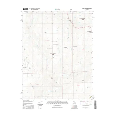 2015 Map of Cattle Mountain, 2015 Print
