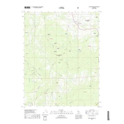 2018 Map of Cattle Mountain, 2018 Print