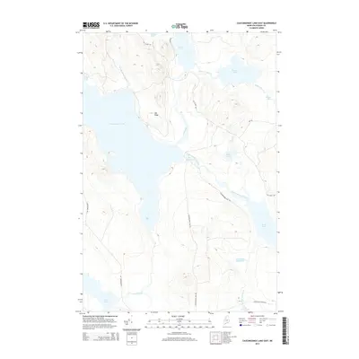 2014 Map of Caucomgomoc Lake East, 2014 Print