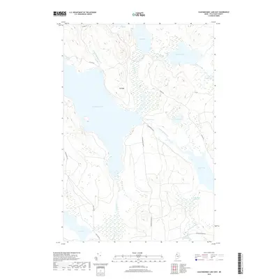 2018 Map of Caucomgomoc Lake East, 2018 Print
