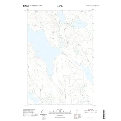 2021 Map of Caucomgomoc Lake East, 2021 Print