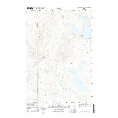 2014 Map of Caucomgomoc Lake West, 2014 Print