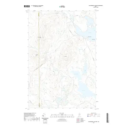 2021 Map of Caucomgomoc Lake West, 2021 Print