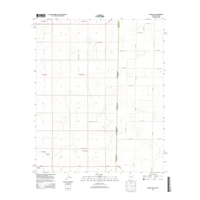 2013 Map of Causey East, 2013 Print