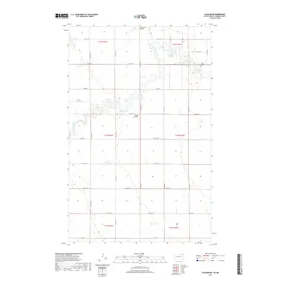 2017 Map of Cavalier NW, 2017 Print