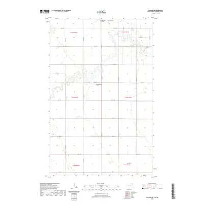 2020 Map of Cavalier NW, 2020 Print