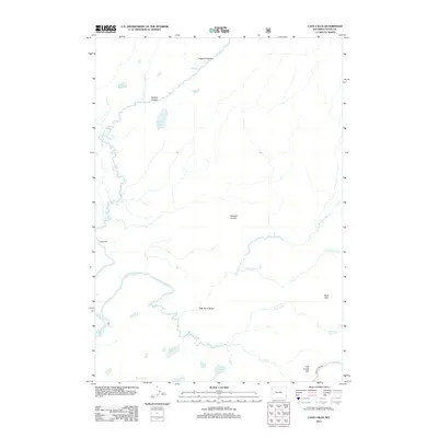 2012 Map of Cave Falls, 2012 Print