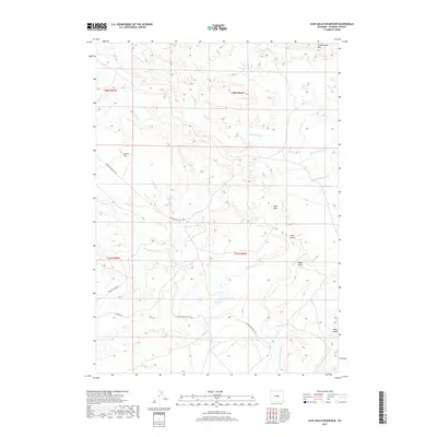 2017 Map of Cave Gulch Reservoir, 2017 Print